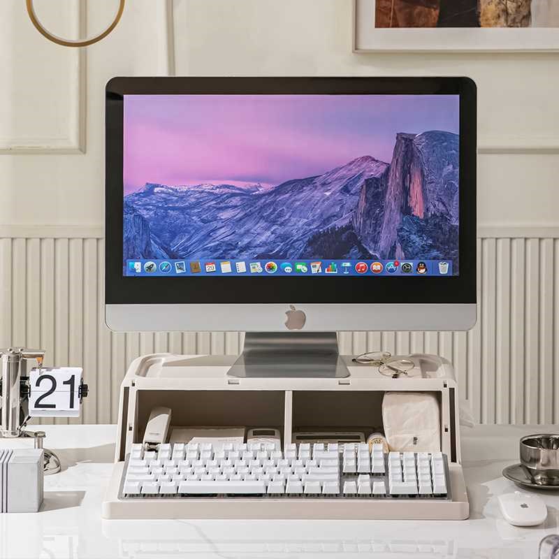 电脑增高架显示器托架支架垫高底座台式桌面收纳架子办公桌置物架