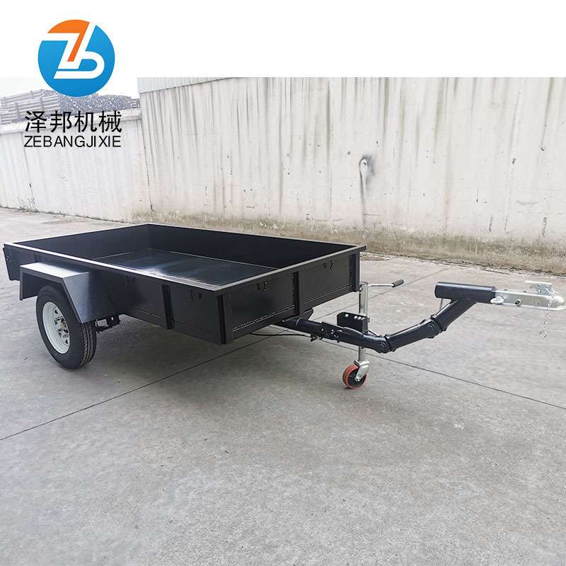多用途拖车 平板厢式拖车 牵引式拖挂拉货车小型农业机械拖车运输
