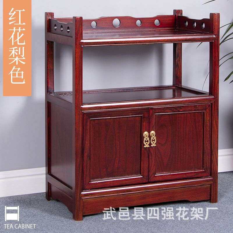 新品茶柜榆木新中式实木餐边柜家用客厅茶桌置物柜办公室简约爆款