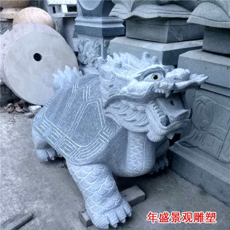 厂家龙头乌龟龙龟祥瑞兽摆件 园林景观石雕乌龟小动物摆件