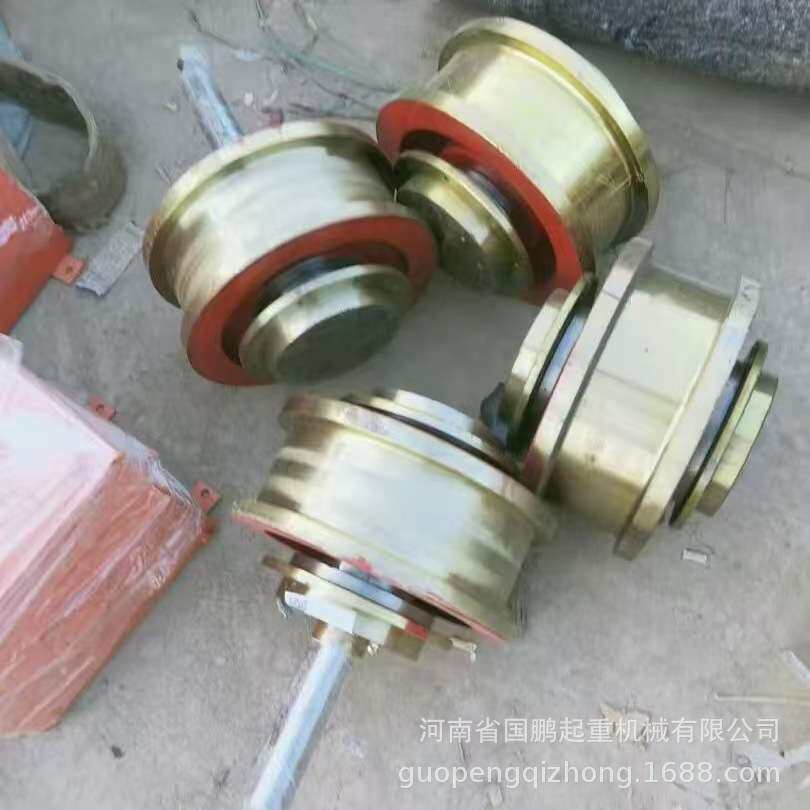直径320主动被动欧式车轮组欧式端梁起重机行车大小行走轮