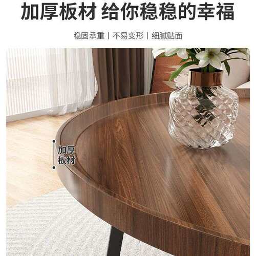 茶几沙发边几边柜圆桌子简易家用移动床头桌小户型木桌迷你置物