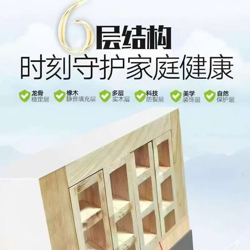 橡木门实木门轻奢卧室门加厚静音橡木门家用室内门实木复合门