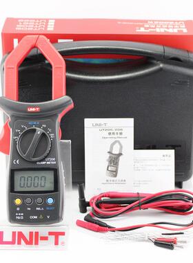 优利德数字钳形表UT205/UT206电流表交流电流万用表