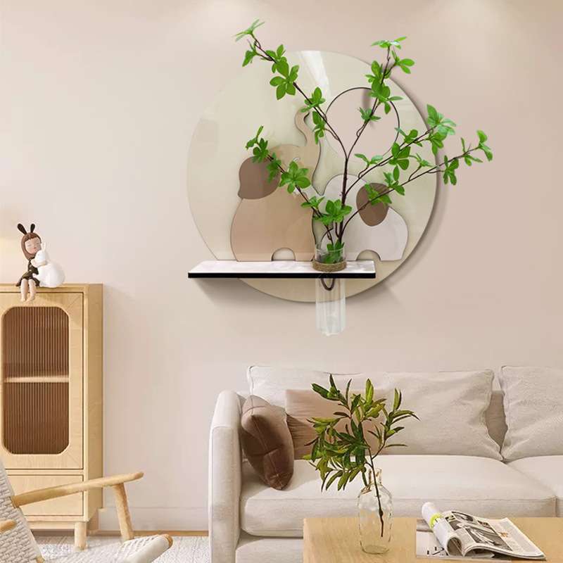 吉象如意水培植物装饰画带花瓶奶油风客厅墙面挂画新款创意画挂墙图片