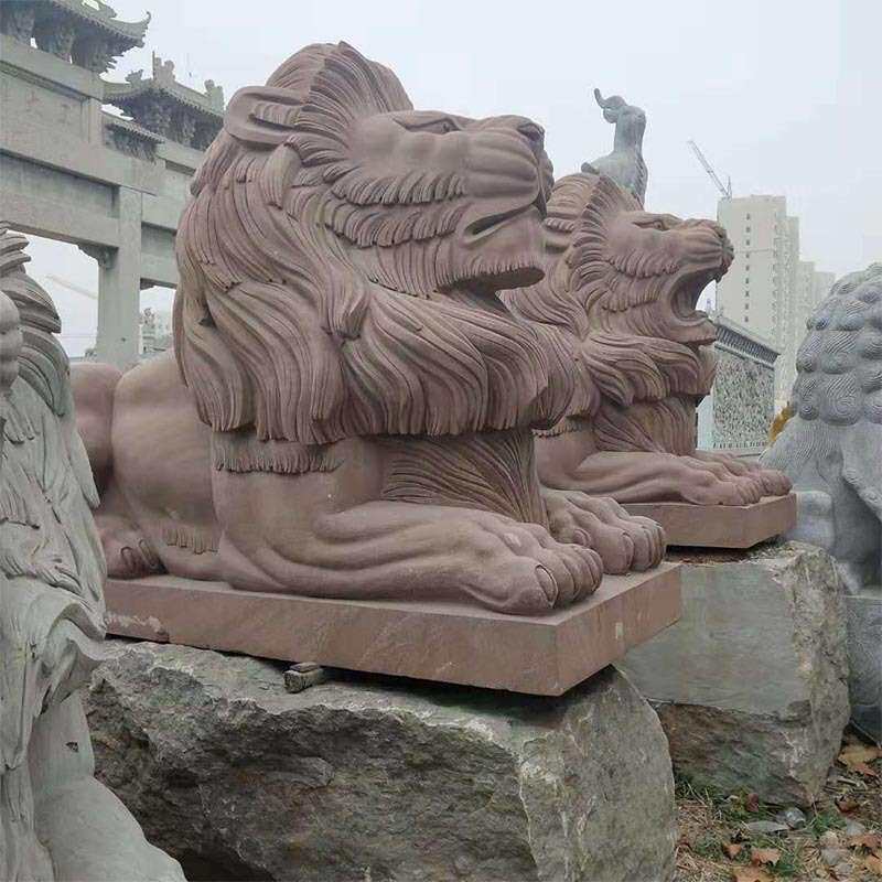 厂家现货直销青石石雕石狮子  门口摆件花岗岩石狮子 规格自选