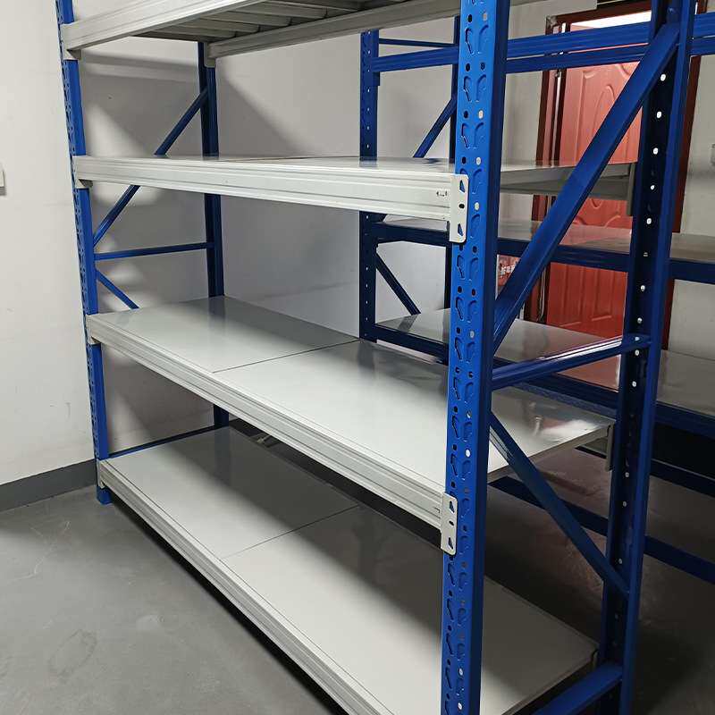 仓储货架轻型中型储物库房仓库铁置物架展示架电商可叠加多层架子