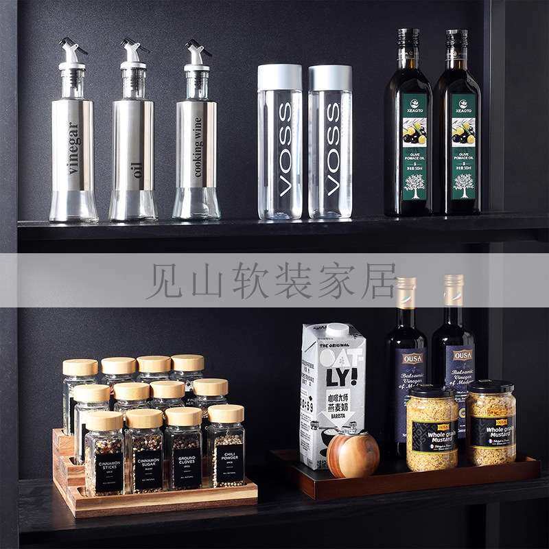 厨房调料收纳主题摆件样板房展厅餐边柜橱柜佐料食物软装饰品道具