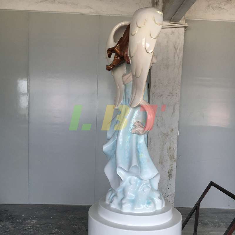 力必特欧式西方人物天使雕塑玻璃钢园林广场别墅四季女神可3D打印
