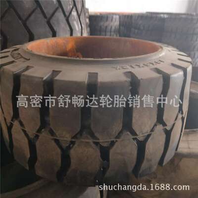 供应18x6x12 1/8叉车轮胎 实心轮胎 工程轮胎 可配钢圈