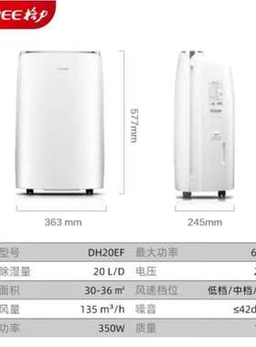 格.力抽湿机DH20EF