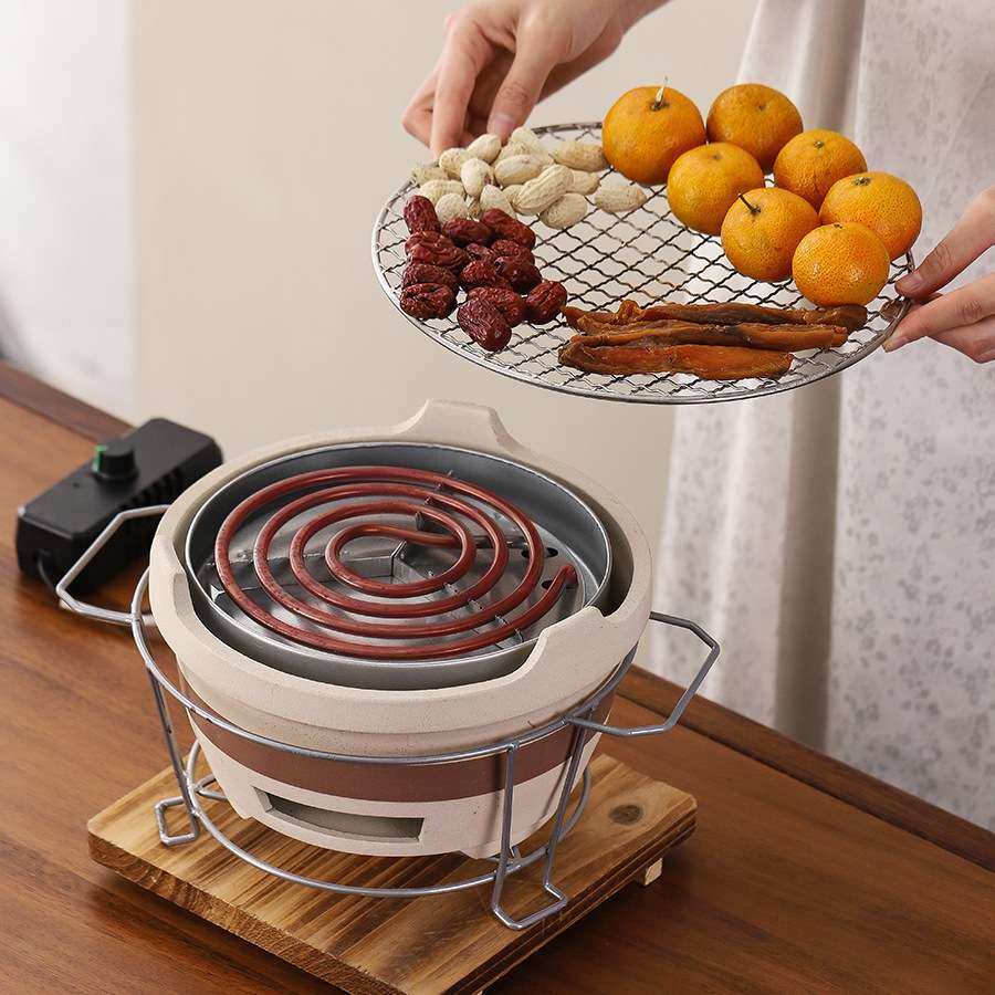 冬天围炉煮茶家用全套室内电碳两用泥炉子电炉丝家庭烤火炉烧烤炉,鲜花速递/花卉仿真/绿植园艺,割草机/草坪机,淘宝优惠券,粉丝福利购,淘宝优惠卷