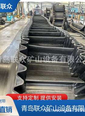 TC110隔板输送带 钢丝绳芯挡边输送带 S120裙边输送带 厂家