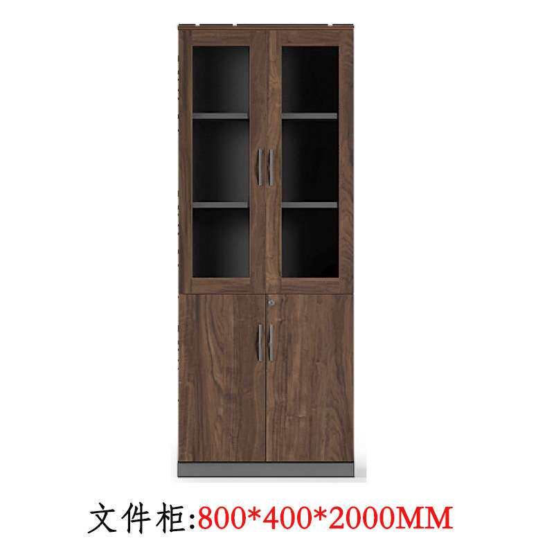 现代简约文件柜立体式多功能办公档案柜资料柜落地书柜玻璃门柜子