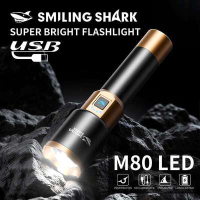 Outdoor rechargeable strong light long range flashlight