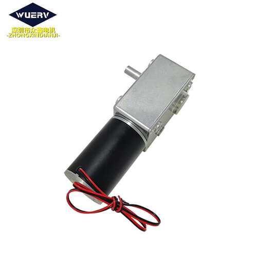 5882-45ZY直流减速电机涡轮蜗杆12V24V大扭矩低速马达自锁大功率