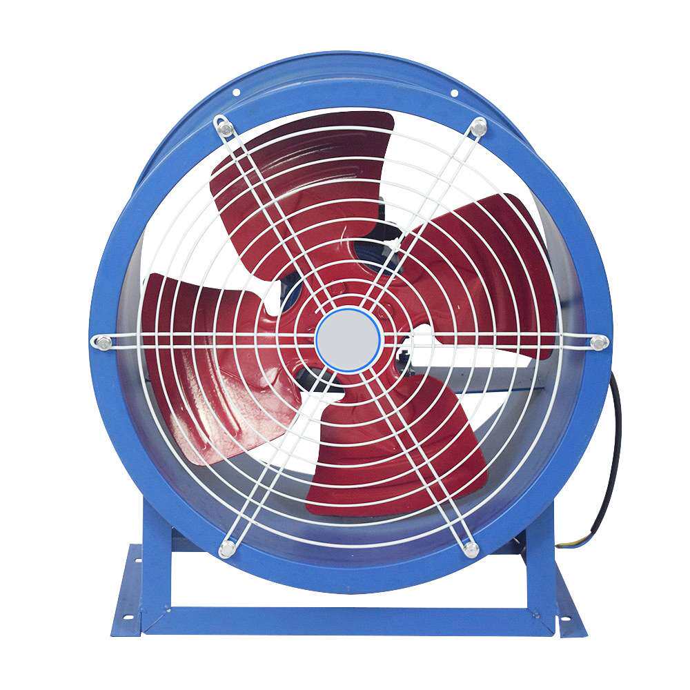 SF固定式轴流风机排风扇 220V/380V换气落地固定支架低噪音通风机