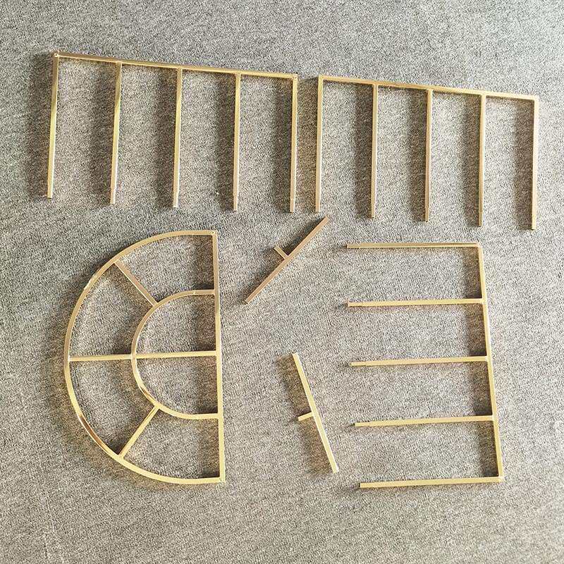 婚庆道具铁艺装饰拱形门森系婚礼场景布置舞台背景架子网格屏风