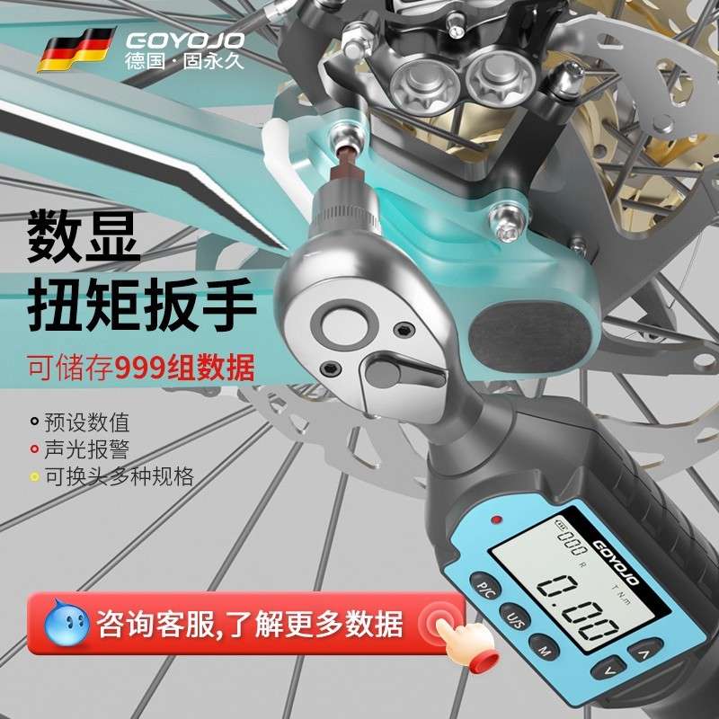 数显扭力扳手高精度扭矩力矩可调式维修可换头内六角进口电子扳手