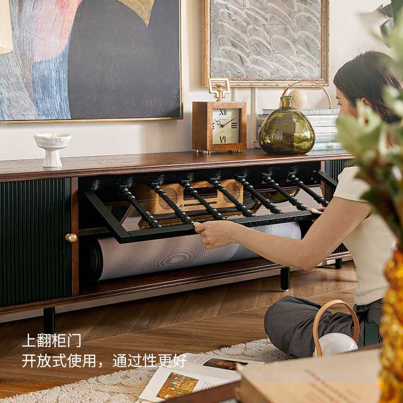 沃霍格沃茨法式复古电视柜影音柜中古风客厅2025新款客厅家用储物