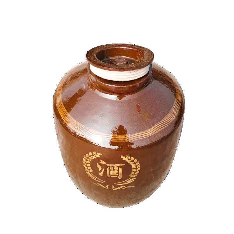 【100斤酒坛含盖】土陶坛子 50公斤隆昌耐用酒缸 100斤藏酒坛
