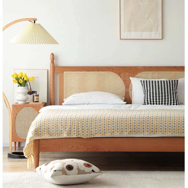 日式复古藤编实木双人静音床卧室1.8m红橡木1.5m藤床民宿主卧,玩具/童车/益智/积木/模型,遥控车升级件/零配件,淘宝优惠券,粉丝福利购,淘宝优惠卷