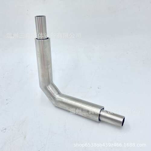 316L不锈钢电解抛光双套弯头 不锈钢BAEP管件不锈钢EP级双套三通