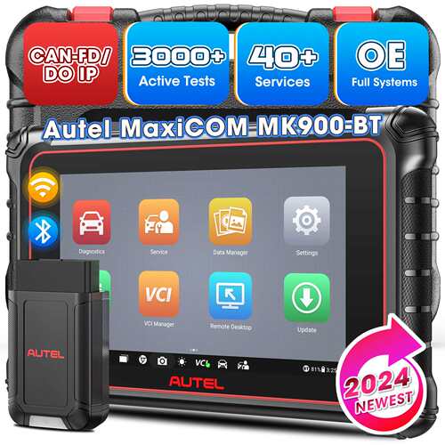 道通AUTEL MK900BT汽车全系统诊断仪ECU编码示波器检测全系统扫描