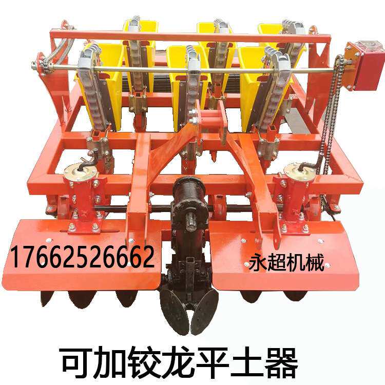 2020新款大蒜播种机四轮车牵引6行8行10行蒜头种植机电动手推播种