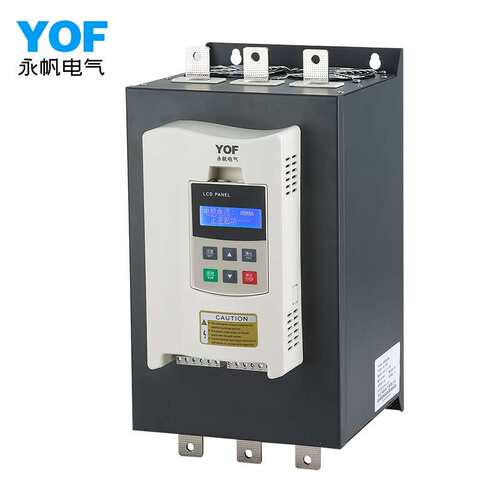 YFR-55KW智能在线式软启动器 380V水泵电机中文在线式软起动器柜