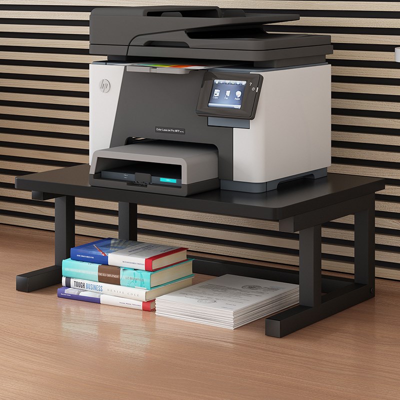 加大加宽桌面二层办公室多功能放A针式复印打印机收纳整理置物架