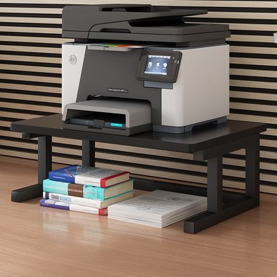 加大加宽桌面二层办公室多功能放A针式复印打印机收纳整理置物架