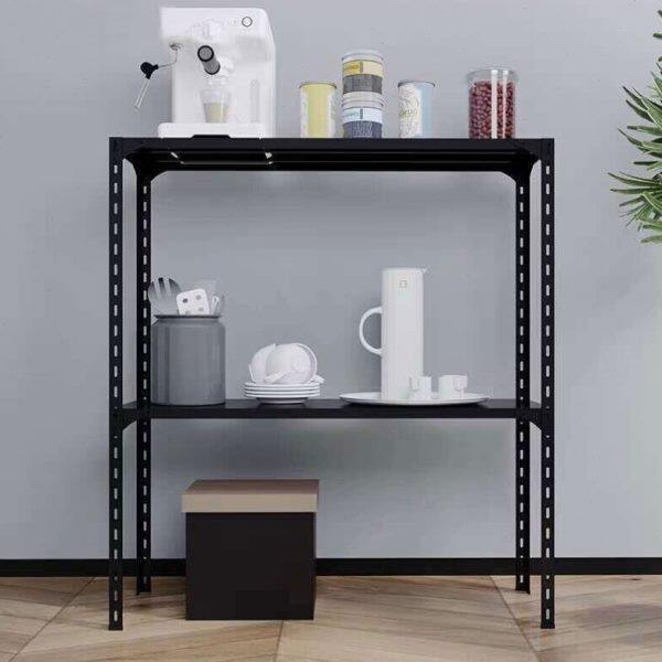 时通轻型角钢货架仓储展示架仓库置物架超市储物角铁架子四层120*