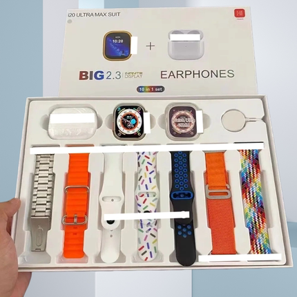 尊享版华强北S10ultra10合一智能手表7条表带5代蓝牙通用苹果安卓