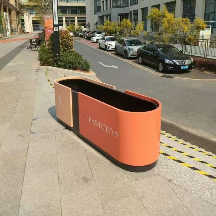 户外花箱街道种植箱园林景观金属花盆小区广场家用可移动花池厂家