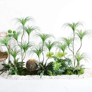 轻奢仿真绿植假植物仿真花千年木室内盆栽龙血树客厅装饰摆件落地