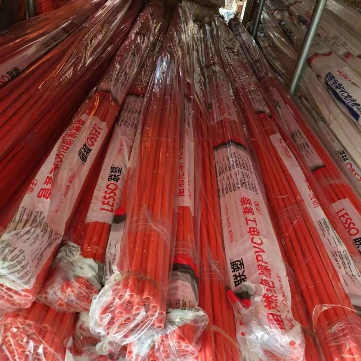 联塑红蓝冷弯线管阻燃电工16套管20电线管6分电线管送加长垒德株