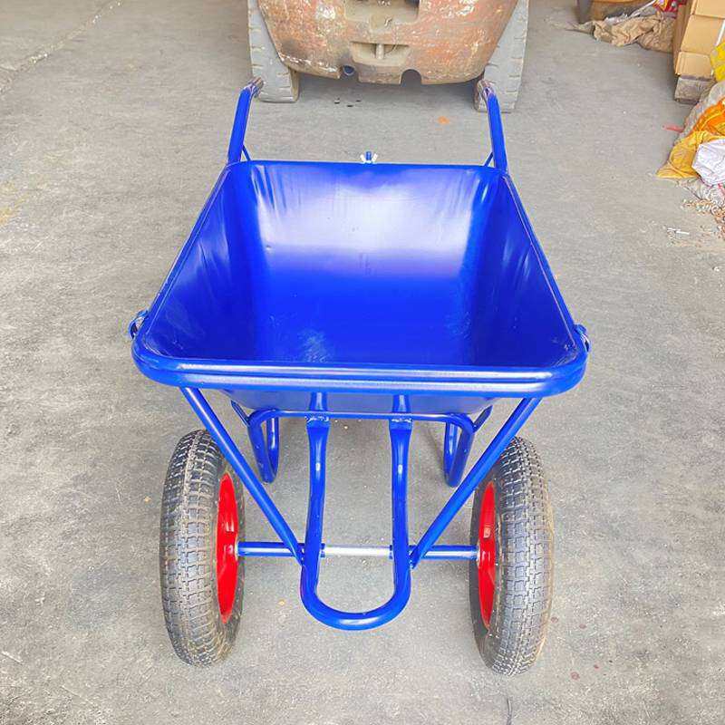 农用双轮手推车独轮车园林车翻斗车工地斗车小推车两轮建筑搬运车
