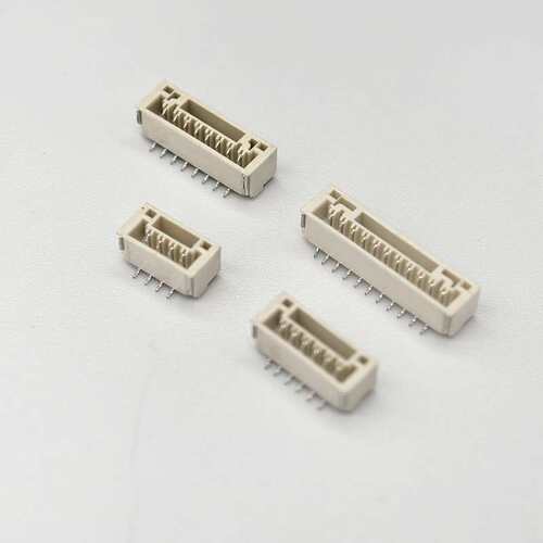 厂家供应现货GH1.25MM立贴加盖带扣系列立式加盖针座条形连接器