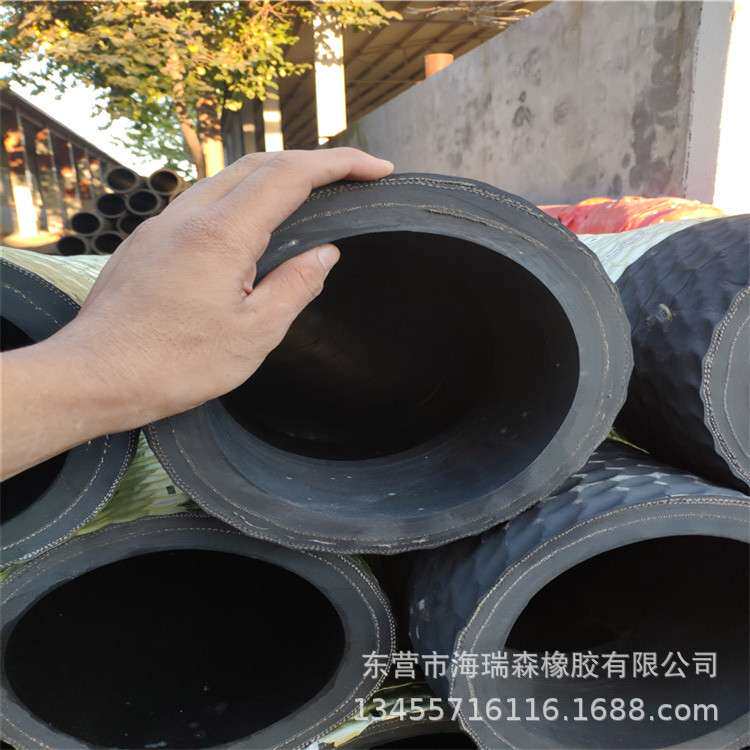 法兰式大口径耐磨 耐压排泥 吸沙胶管 厂家钢丝骨架吸排泥橡胶管
