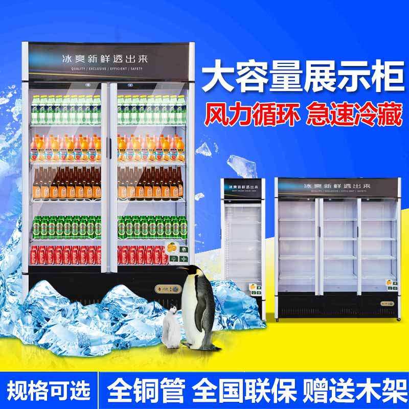 商用饮料柜立式啤酒饮料玻璃门冷藏柜展示柜单双门冷藏商用冰柜