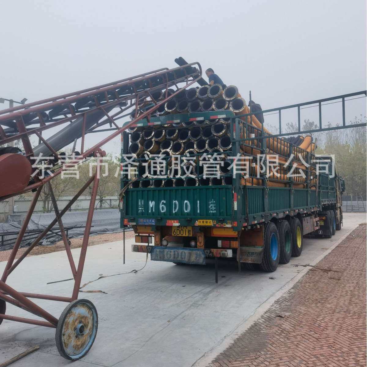 DN200法兰橡胶管钢丝吸排胶管耐负压吸沙胶管低压胶管