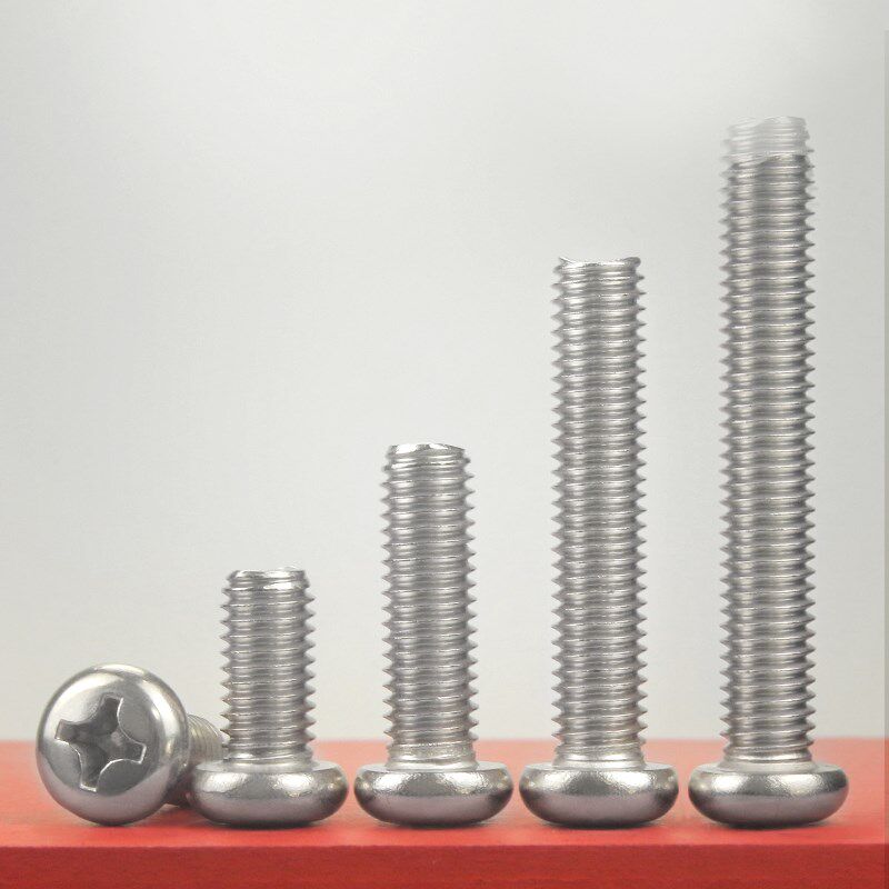 304不锈钢十字圆头螺丝钉盘头M0.8M1M1.2M1.4M1.6M1.R7M2.6*7x9x1