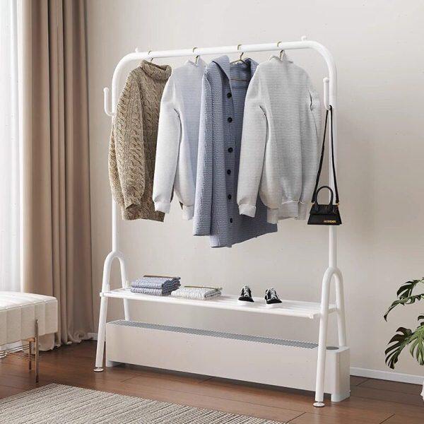 踢脚线取暖器烘衣架卧室落地挂衣架不占地晒毛巾专用暖气机晾衣架