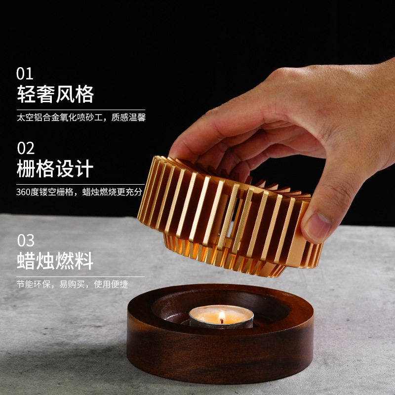 温茶器玻璃茶具温泡茶炉加热保温底座茶座蜡烛O台暖杯器保温器煮
