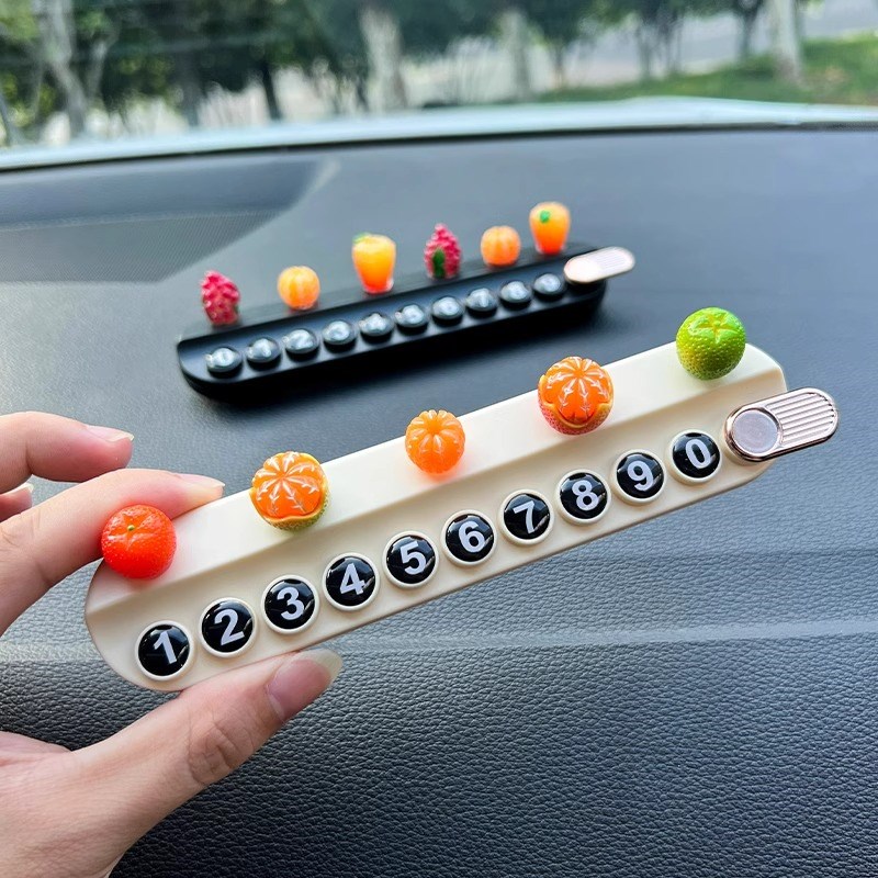 汽车临时停车号码牌摆件女高端留号器G车上车载手机移车挪车电话