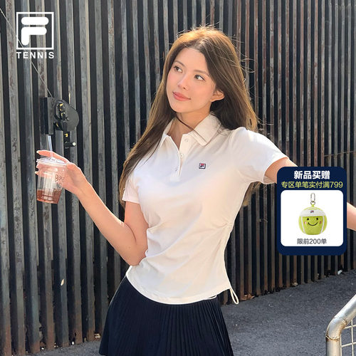 FILA斐乐女士针织短袖POLO衫