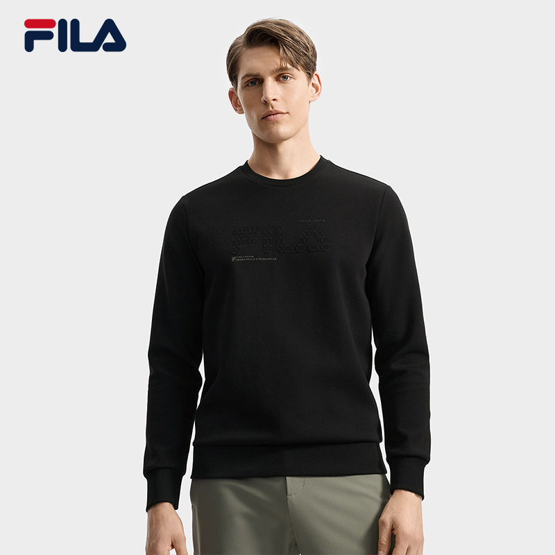 秋冬质感简约系列 FILA 斐乐官方男子套头卫衣2025秋新款长袖上衣,运动服/休闲服装,运动卫衣/套头衫,淘宝优惠券,粉丝福利购,淘宝优惠卷