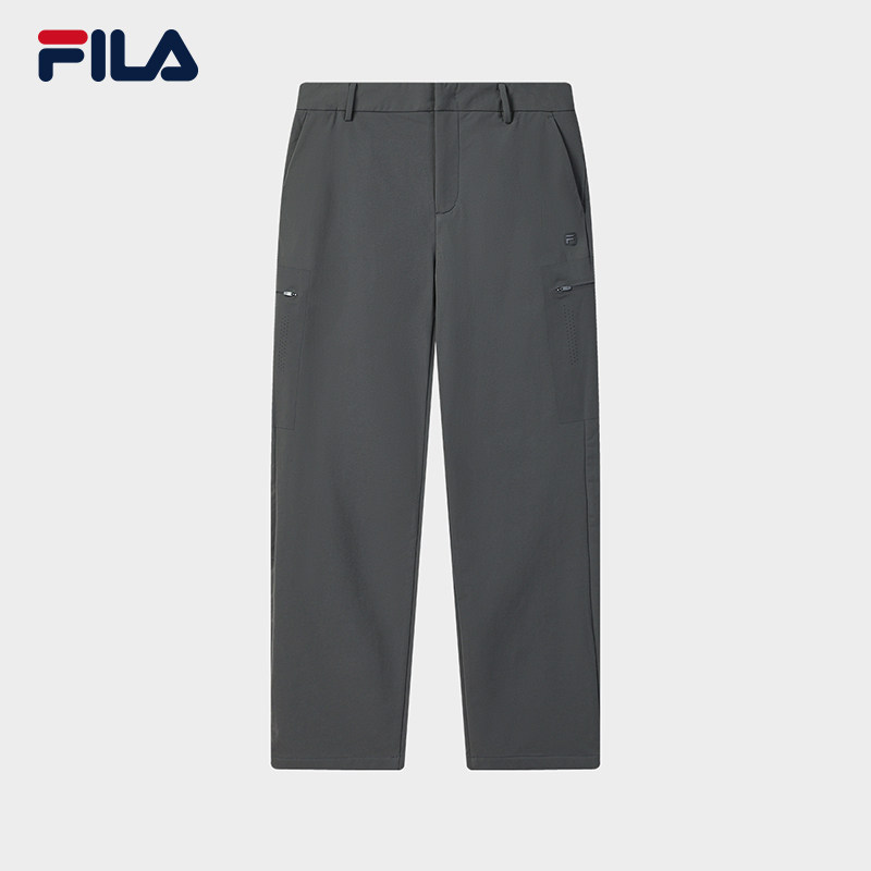 FILA 斐乐官方男士梭织长裤2026新款时尚休闲简约舒适直筒裤