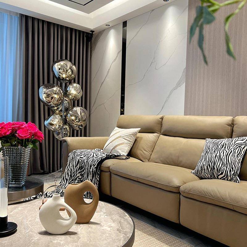 意大利设计师立式落地灯轻奢灯具氛围灯沙发客厅后现代熔岩感高级